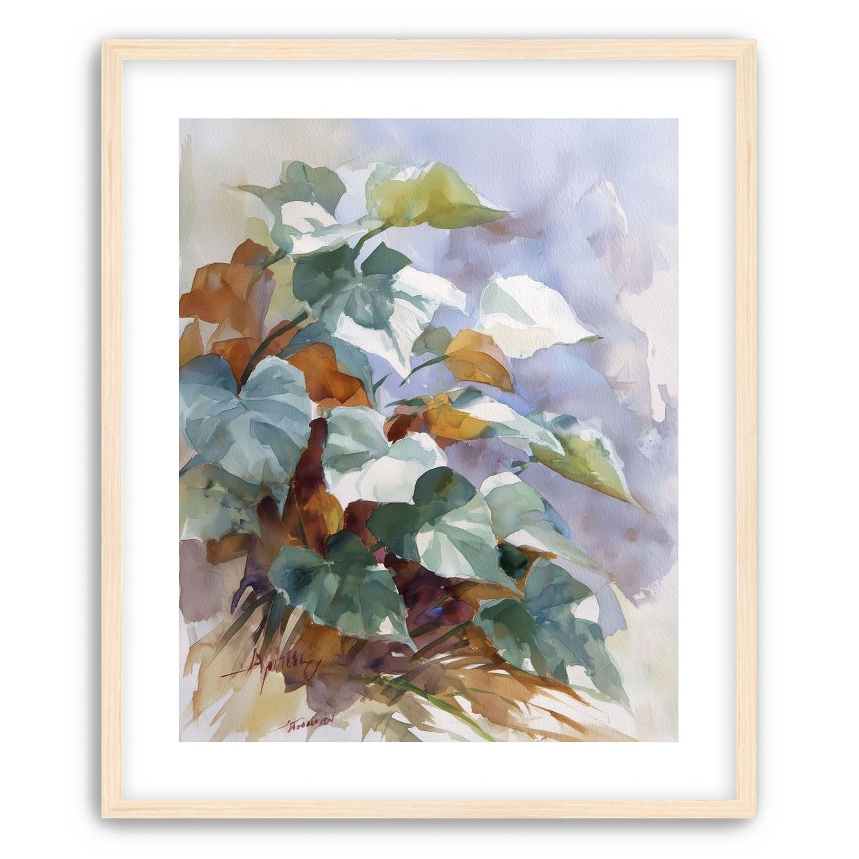 Garden Leaves After Rain