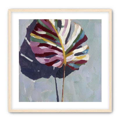 Leaf with Multicolored Veins