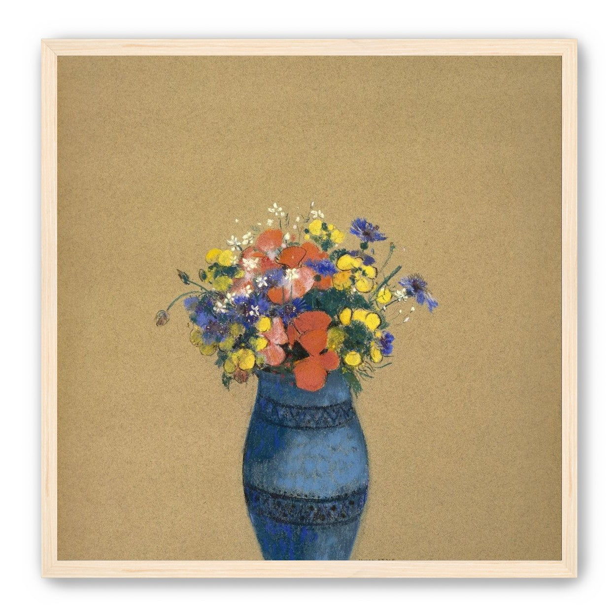 A quiet vase of wildflowers