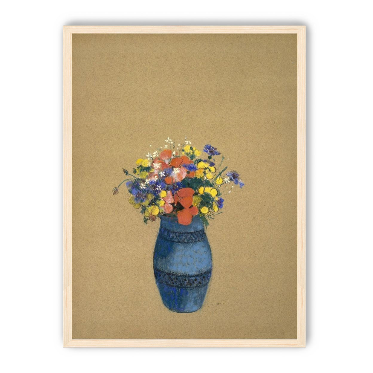 A quiet vase of wildflowers
