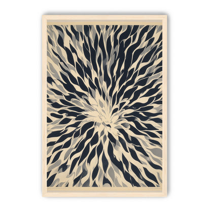 Dark forms around a white center