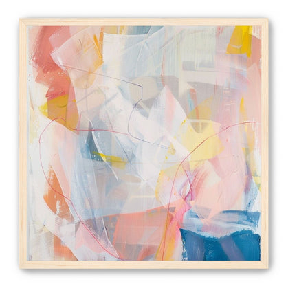 Non-Representational: Pale layers with a red loop