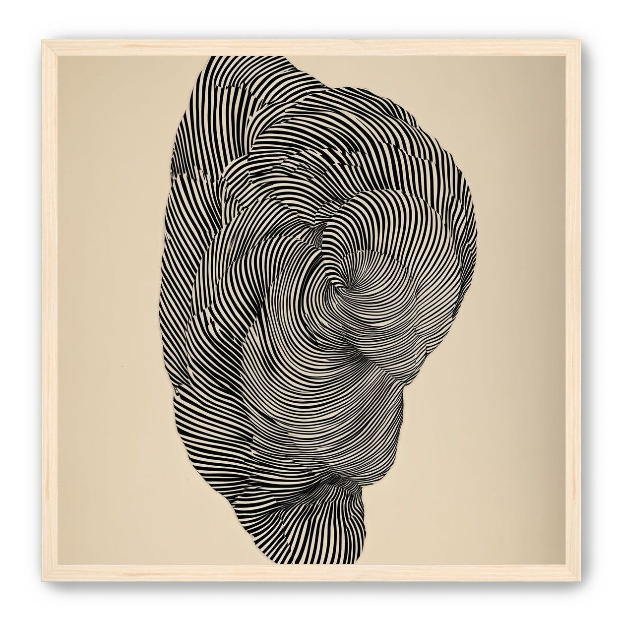 Vortex in a striped head