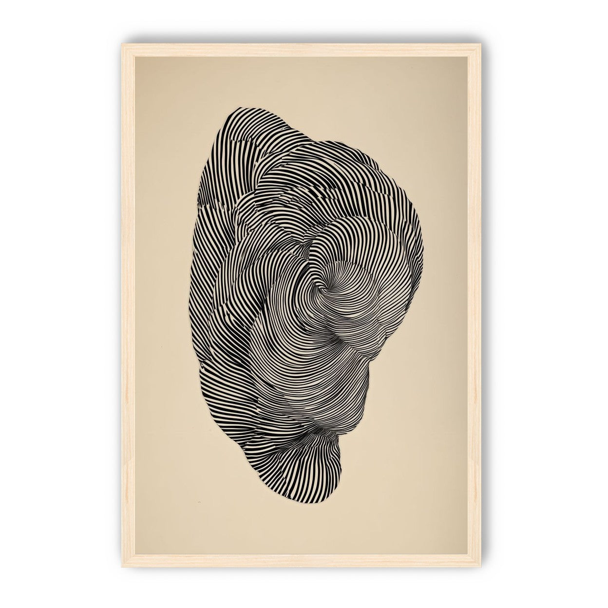 Vortex in a striped head