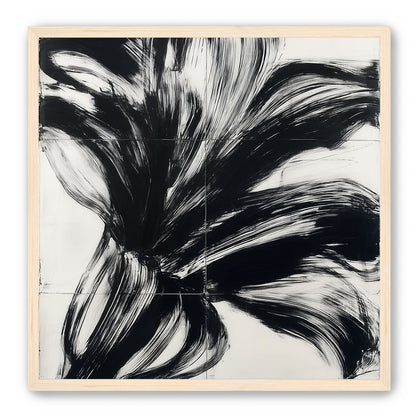 Black surge on white grid