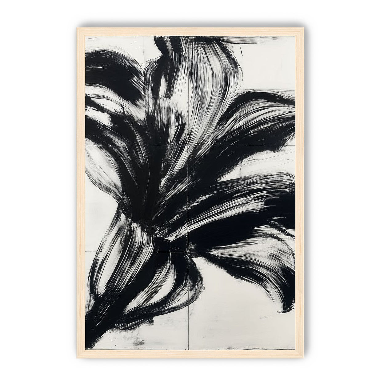 Black surge on white grid