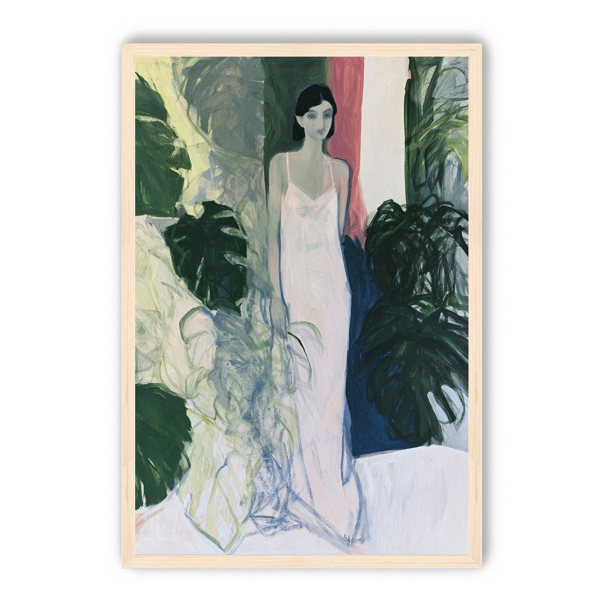 A woman among the leaves