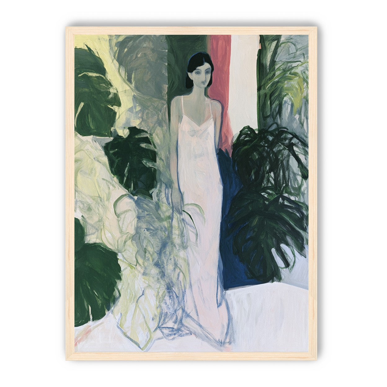 A woman among the leaves