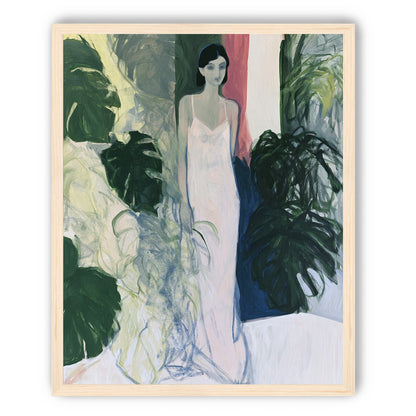 A woman among the leaves