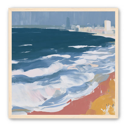 White surf along the city beach