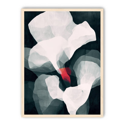 Red wedge among pale layers