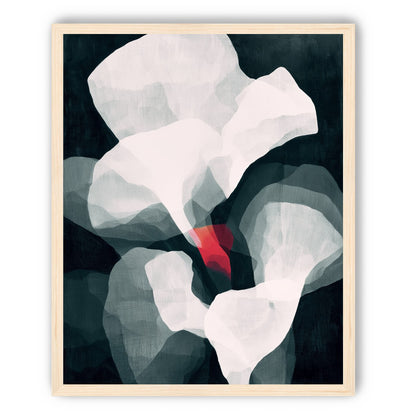 Red wedge among pale layers