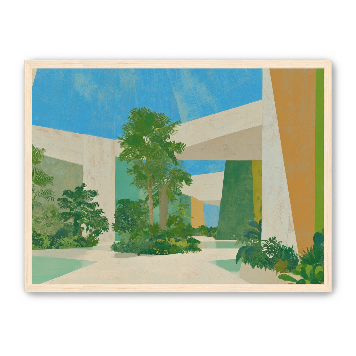 Palm shade in the atrium