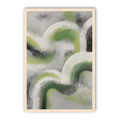 White arcs in green haze