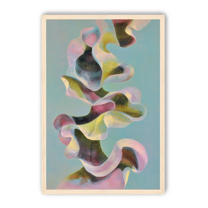 Folded ribbons in suspension