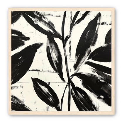 Leaves in black sweep