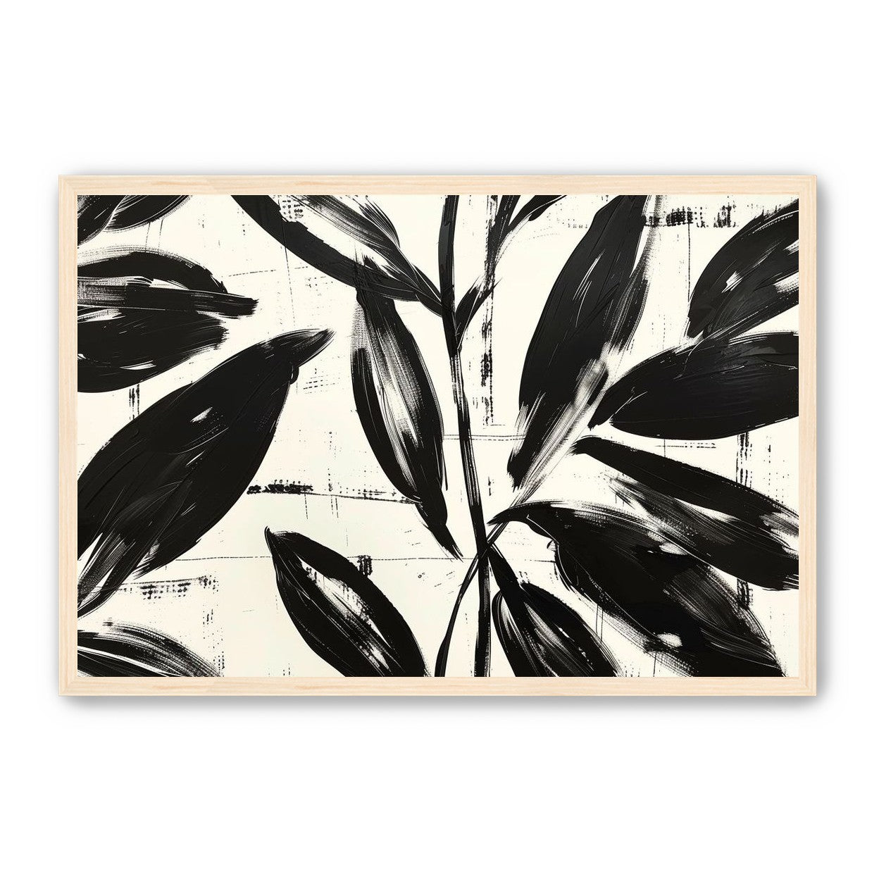 Leaves in black sweep