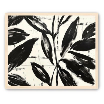 Leaves in black sweep