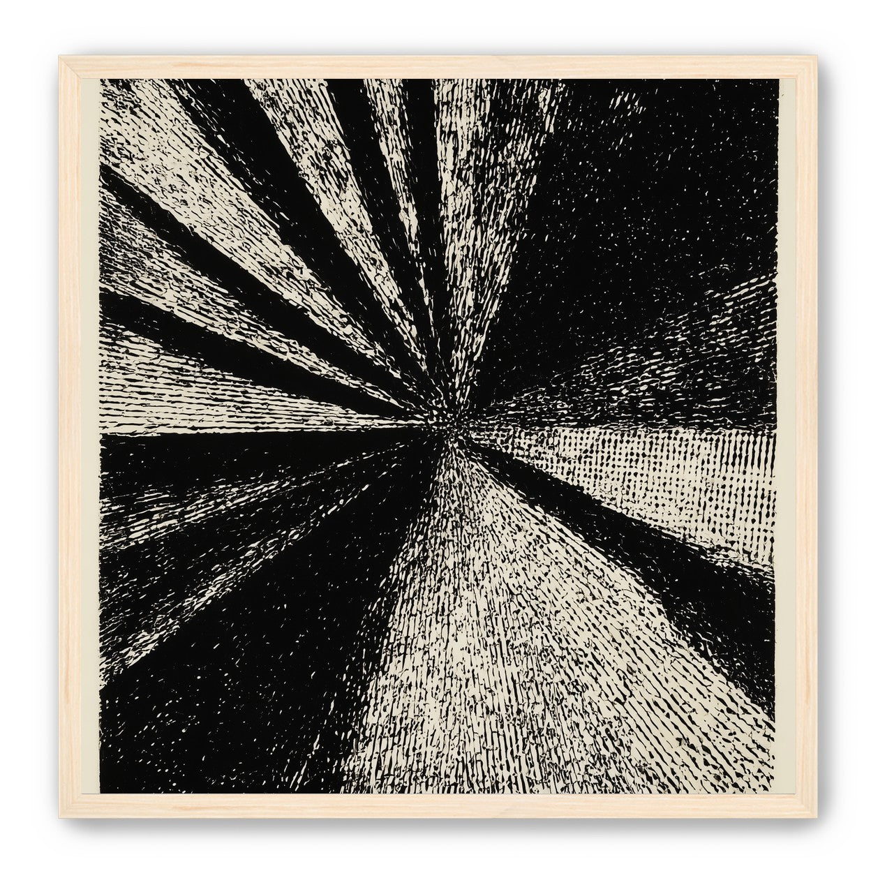 Black rays into grain