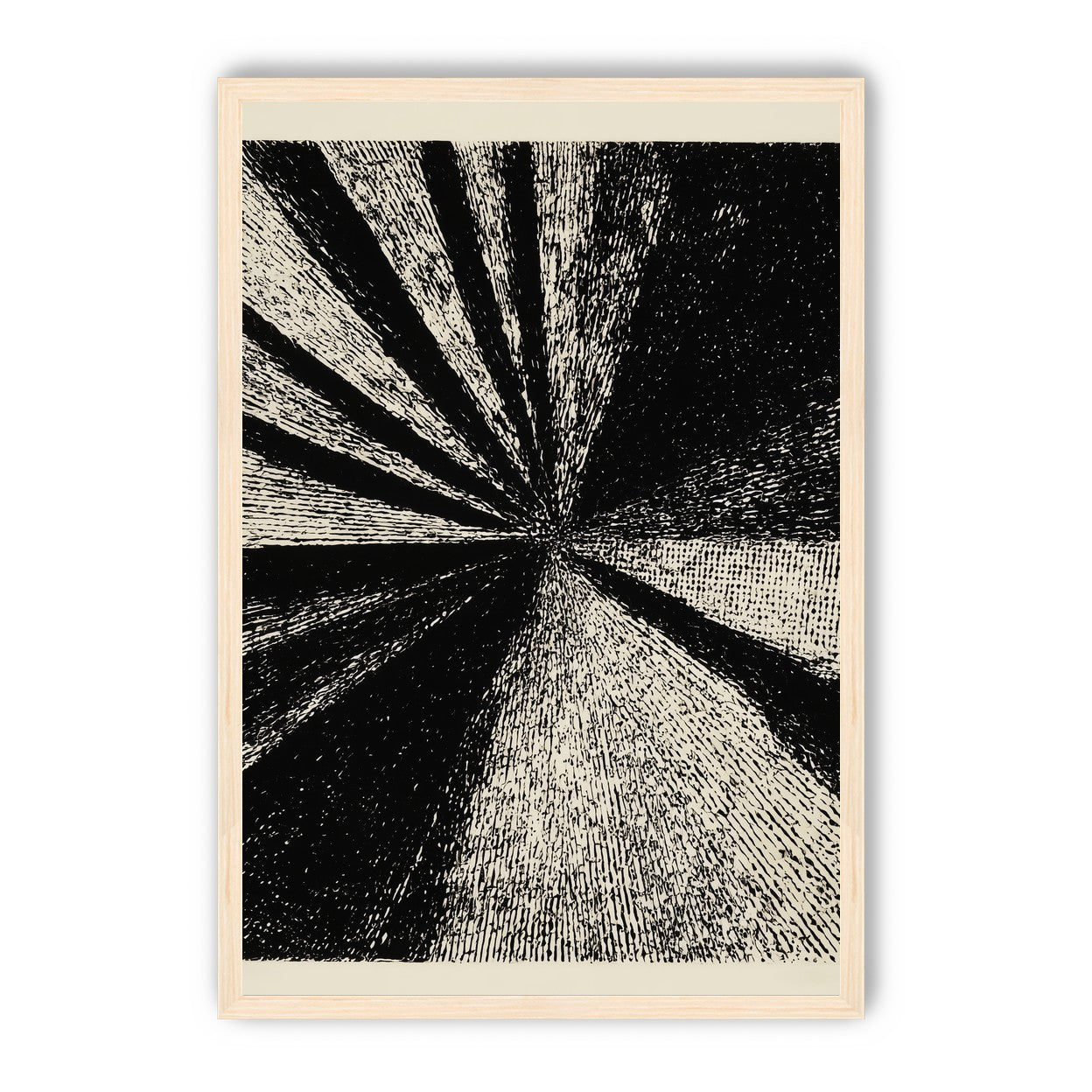 Black rays into grain