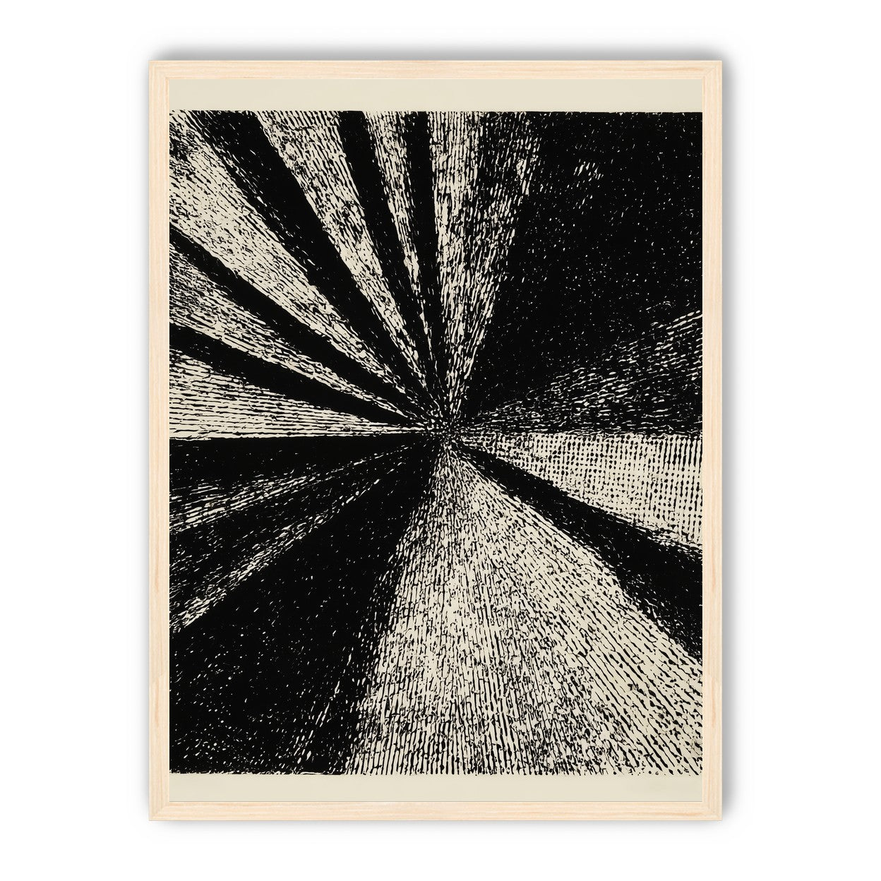 Black rays into grain