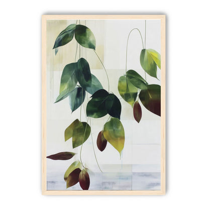 Leaves suspended in quiet air