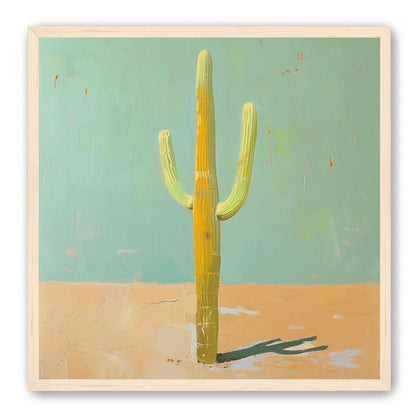 Saguaro beneath a pale sky