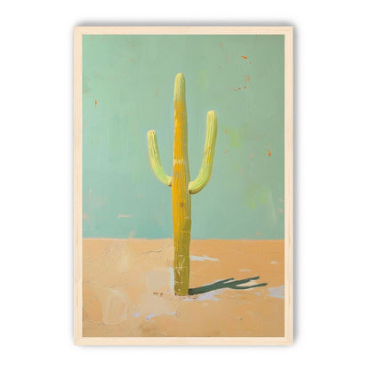 Saguaro beneath a pale sky