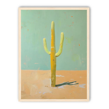 Saguaro beneath a pale sky