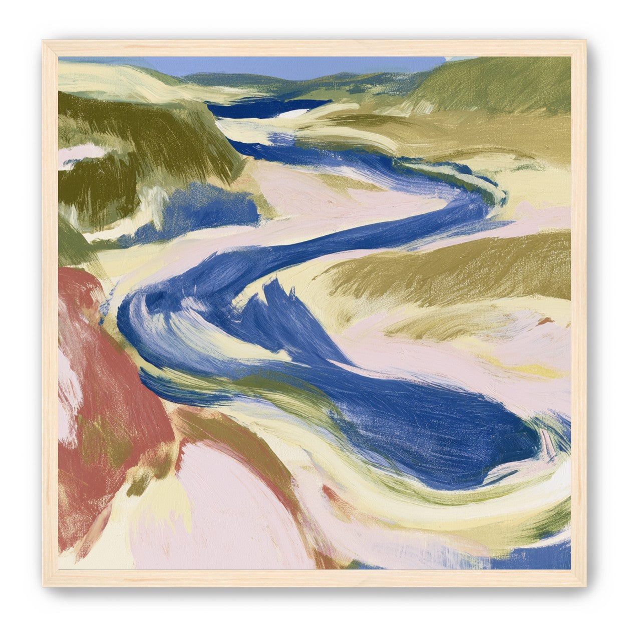 Blue bend through sandbars