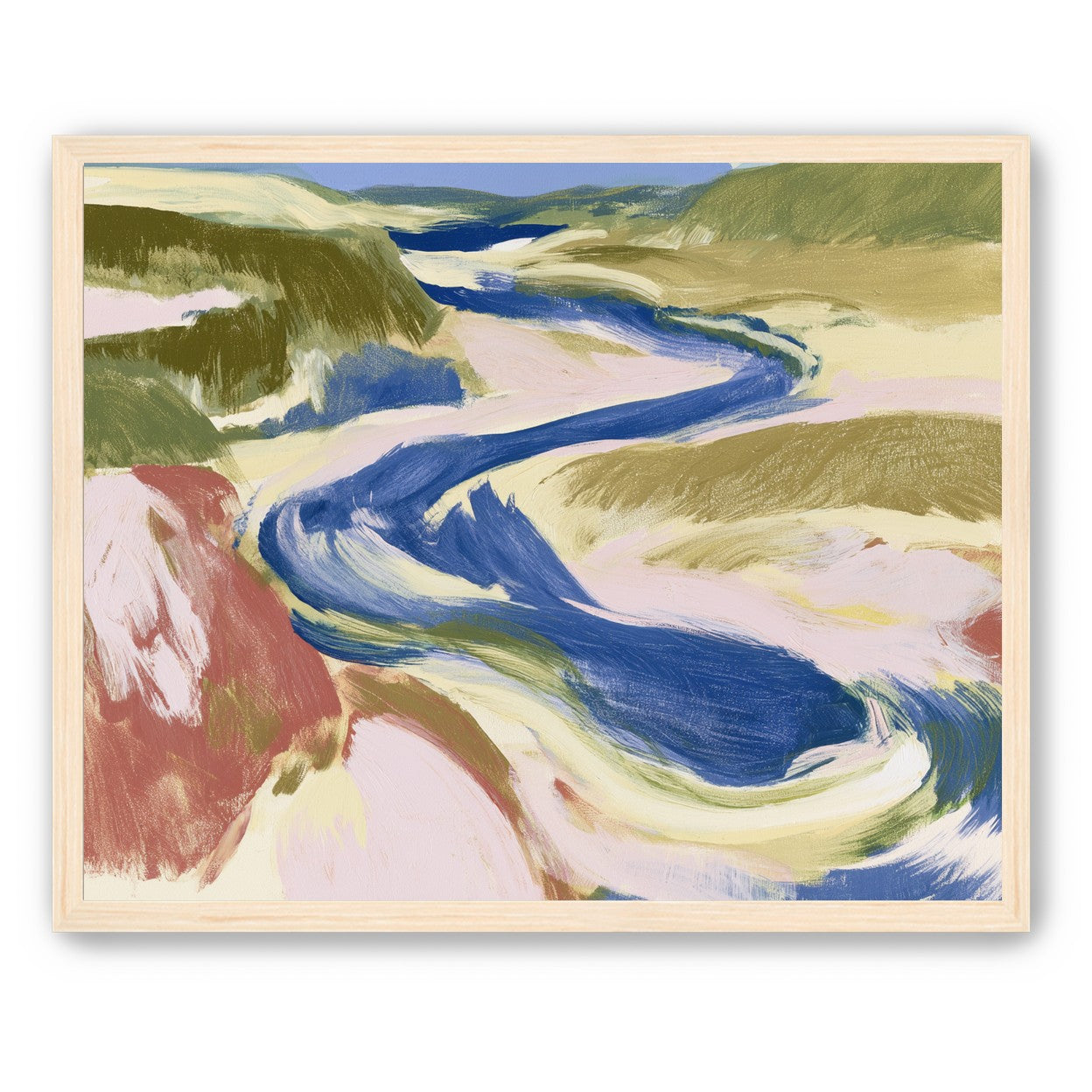 Blue bend through sandbars
