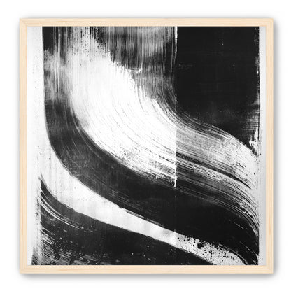 Scraped arcs in black ink