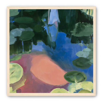 Woman in the lily pond