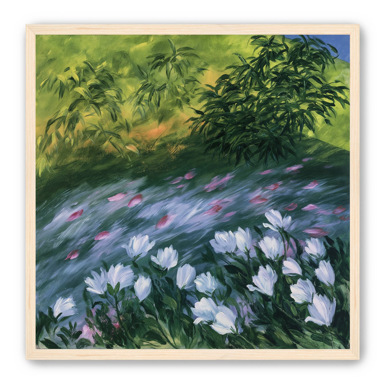 Petals on the streambank