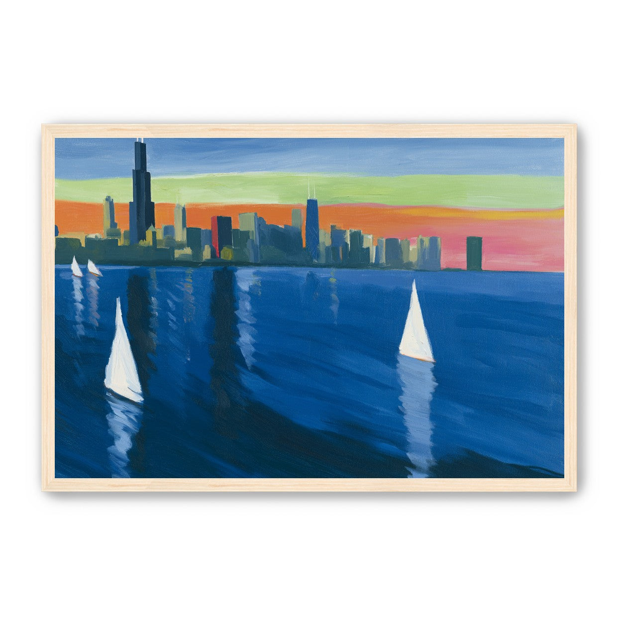 White sails against the skyline