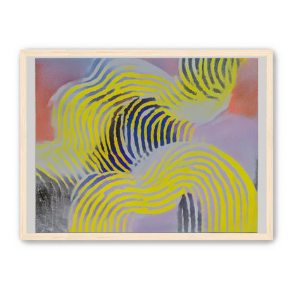 Yellow bends through violet