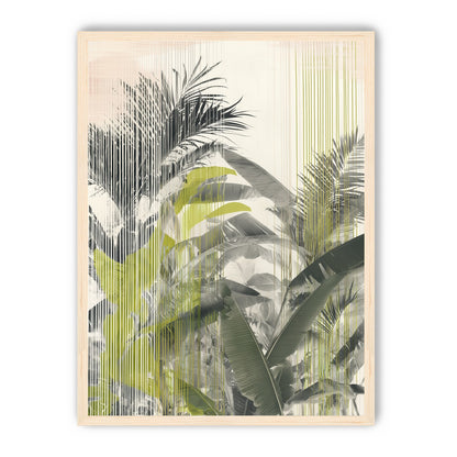 Chartreuse rain through palms