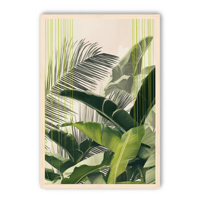 Green drips over palms