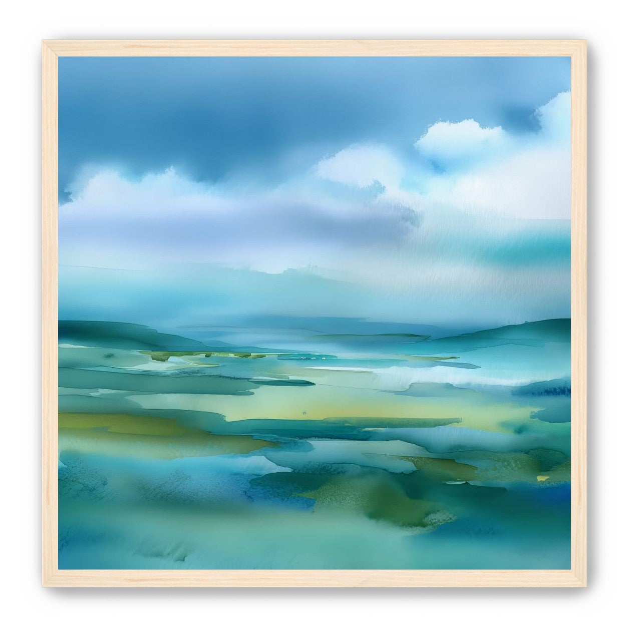 Teal Dissolving into Sky