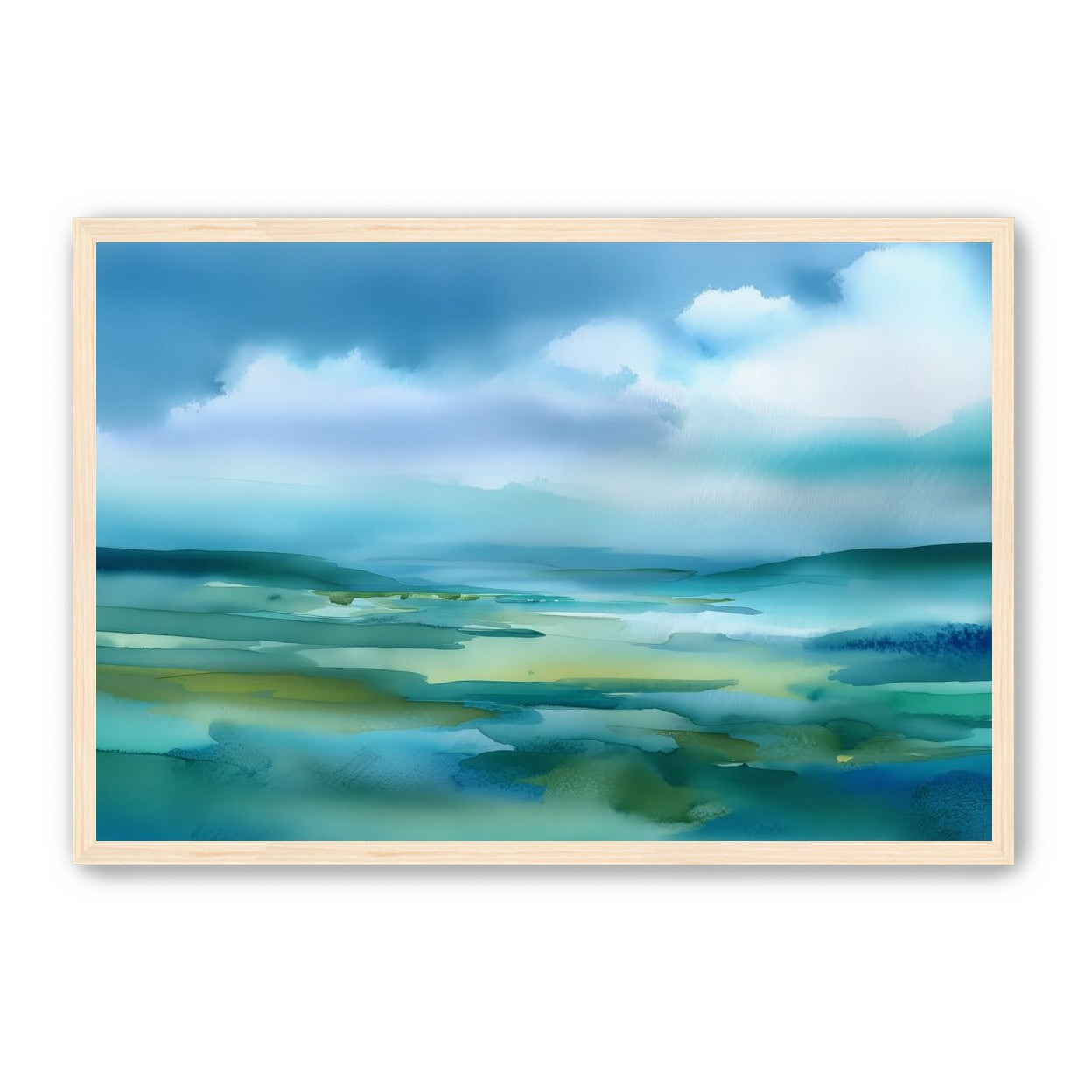 Teal Dissolving into Sky