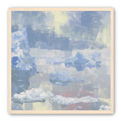 Blue shadows on drifting ice