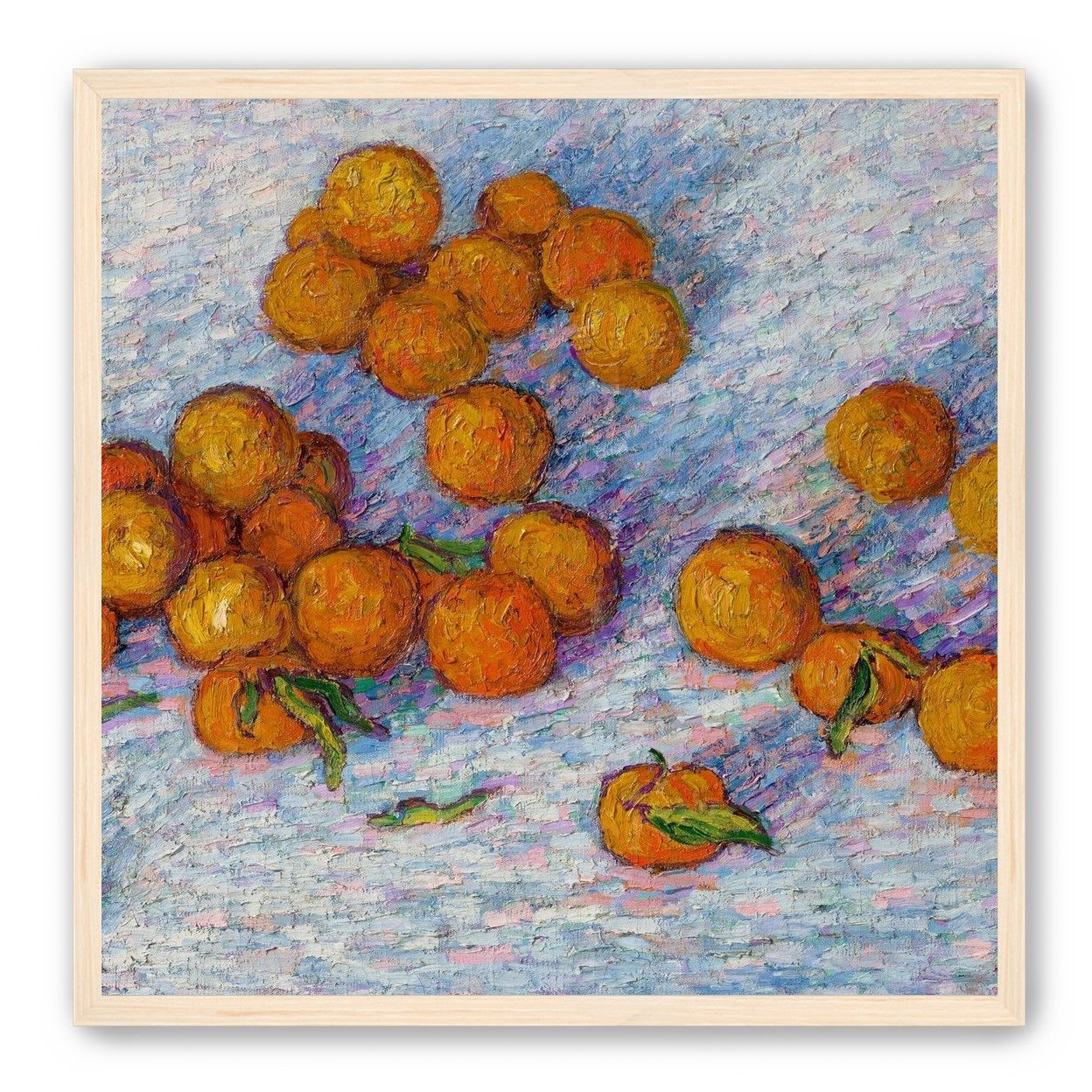 Oranges across the table