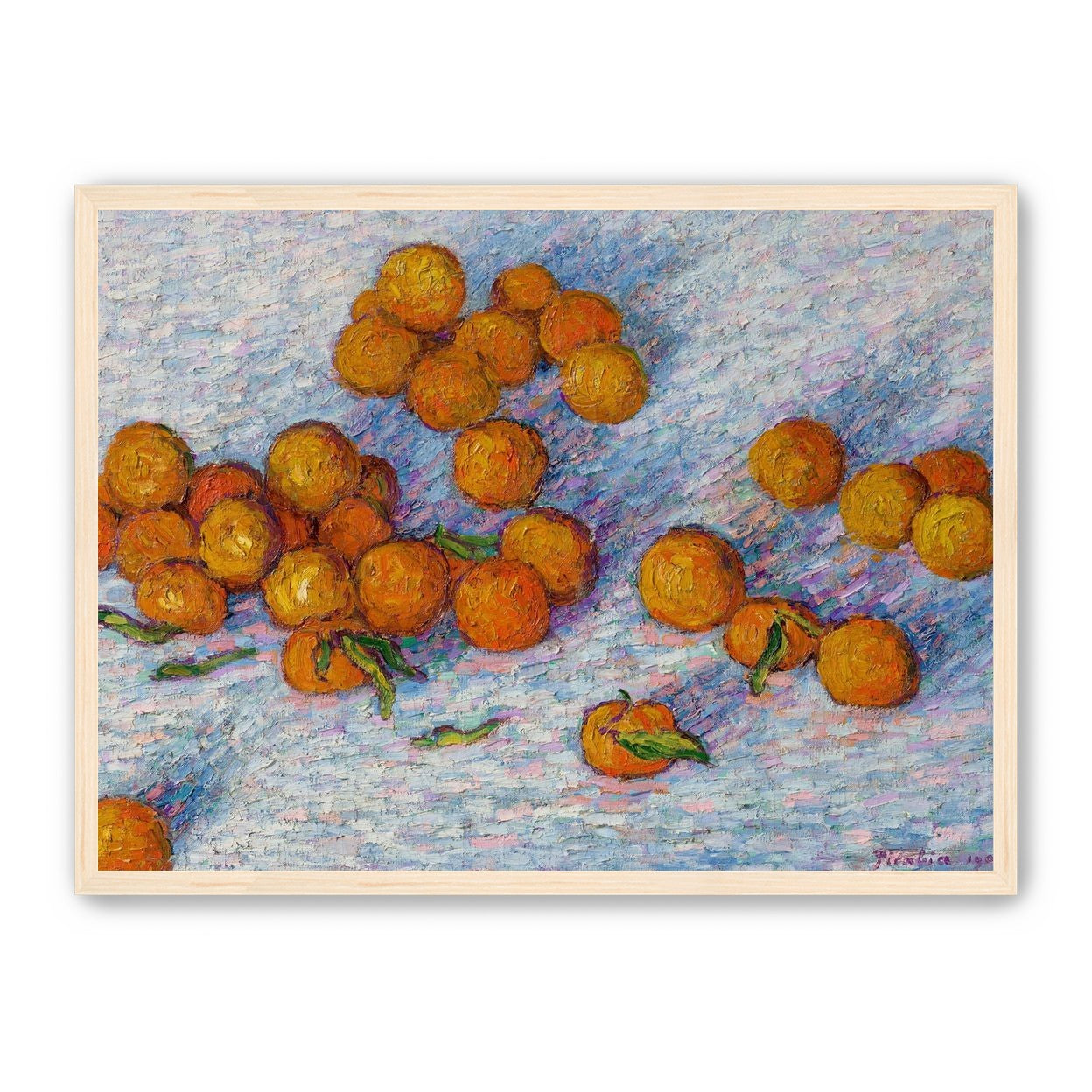 Oranges across the table