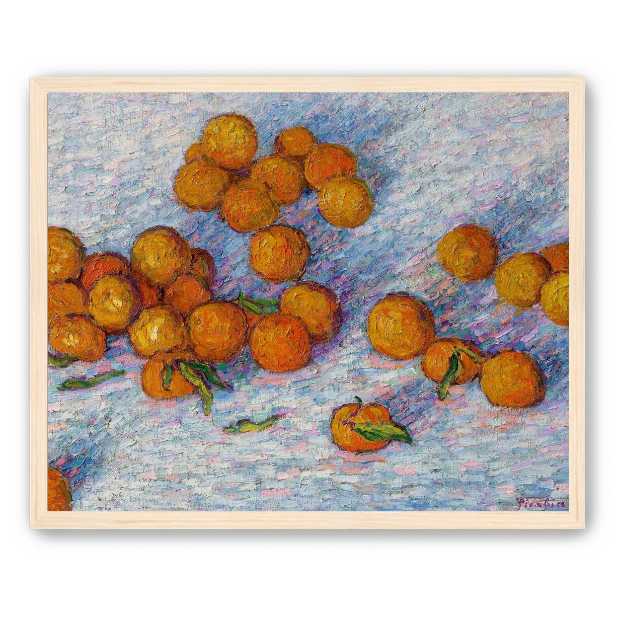 Oranges across the table