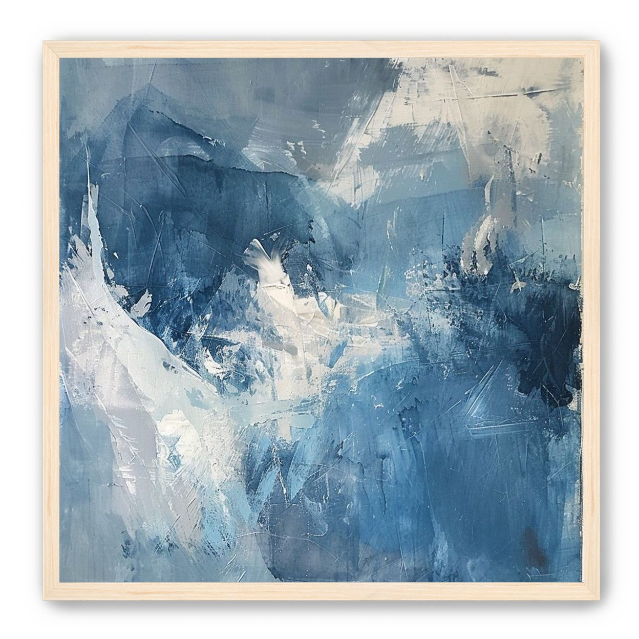 Blue slipping into white