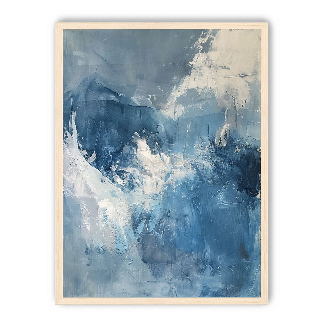 Blue slipping into white