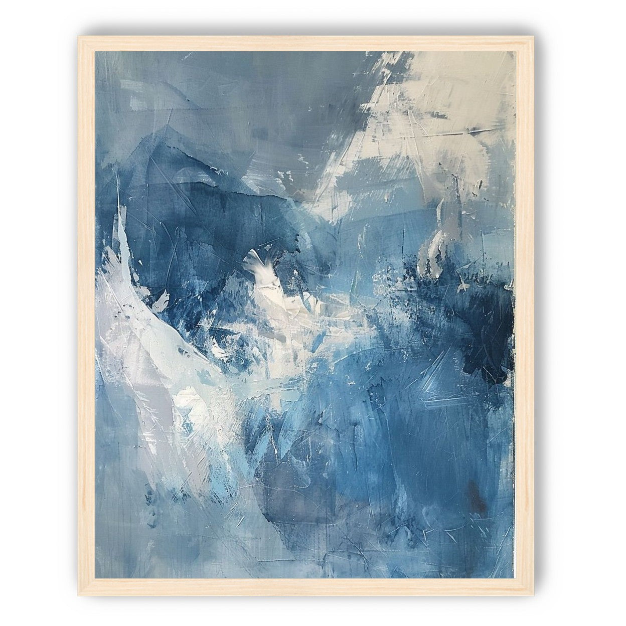Blue slipping into white