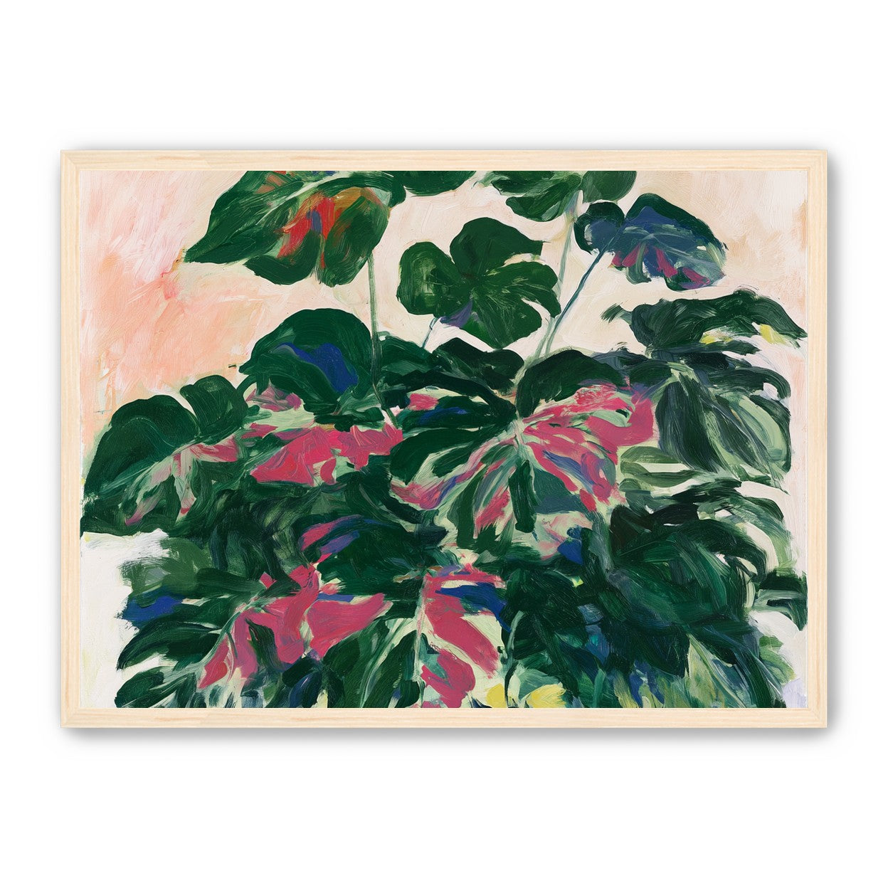 Leaves leaning into light
