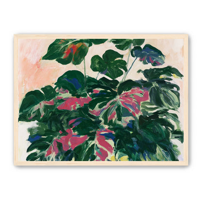 Leaves leaning into light