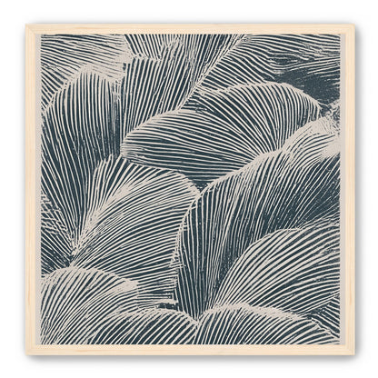 Palm fronds pressed together
